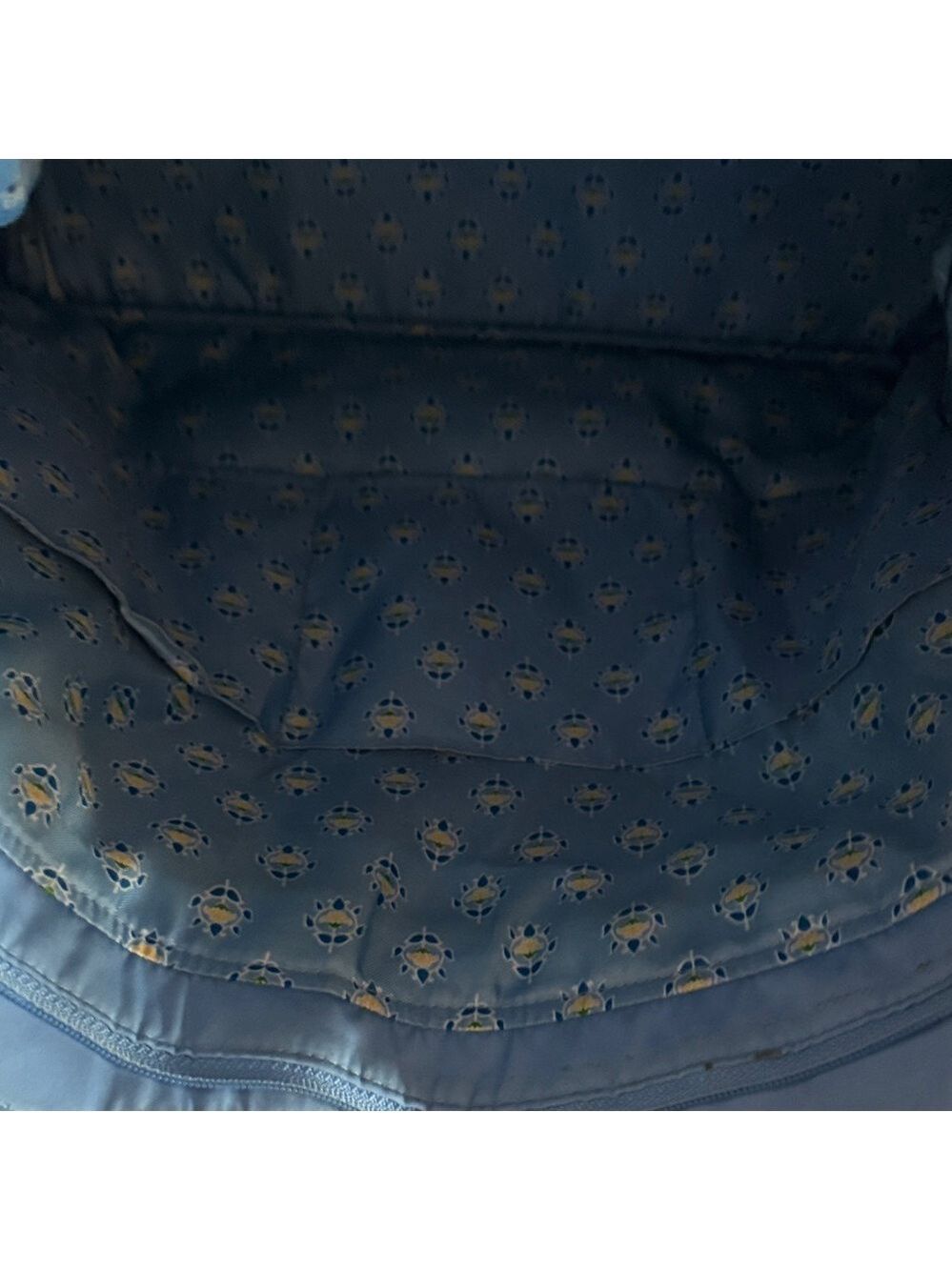 Vera Bradley Quilted Sky Blue Shoulder Tote - Picture 7 of 9